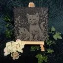 02-kittens-on-grass slate-coasters-squ.webp