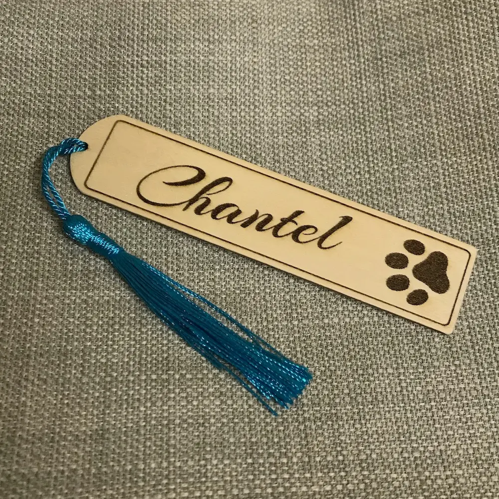 Pawprint - Personalised Bookmark