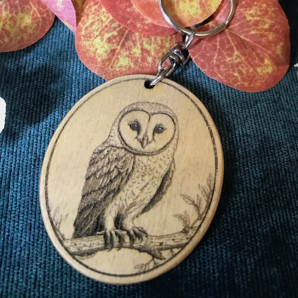 Barn Owl Keyring