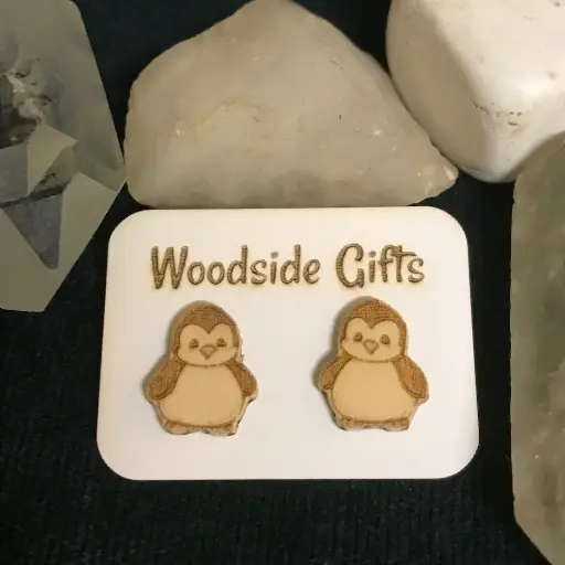 Tubby Penguin - Stud Earrings