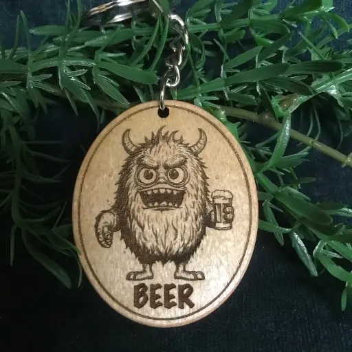 Beer Monster 01 Keyring