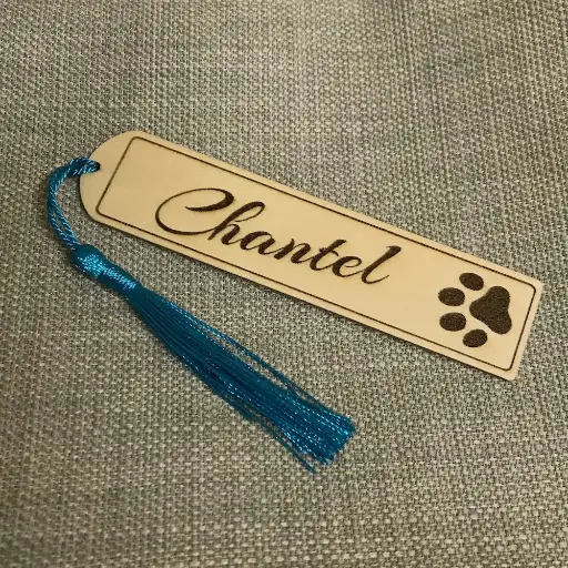 Pawprint - Personalised Bookmark