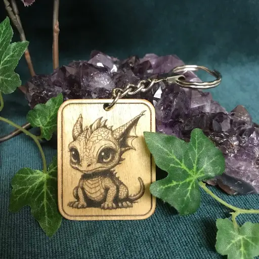 Cute Dragon Keyring 01