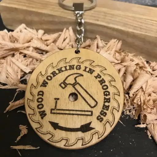 Woodwork in Progress Keyring