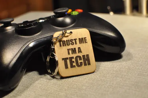 Trust Me I'm A Tech Keyring